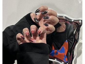 ホイップ(Whip)/black × red holo gradation 