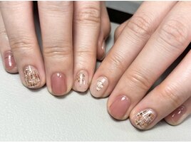 ツイードネイル【岡山】