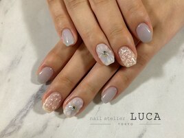 C-53 ぷっくりフラワーネイル