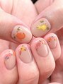 ネイルフロンティア 吉祥寺(NAIL FRONTIER)&nbsp;手描き、たらしこみフラワー[吉祥寺/パラジェル/長持ち]