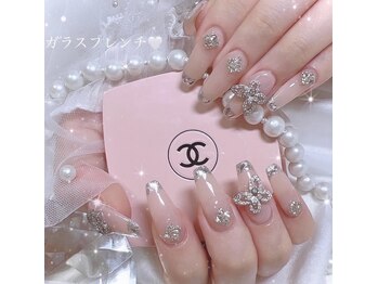 マリンネイル 麻布十番(Marin nail)/ガラスフレンチ