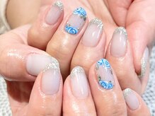 ヴァン カウンシル 伊那(VAN COUNCIL)/お客様ネイル☆ガラスフレンチ