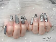 テセネイル(Tese Nail)/モノトーンクリスマスデザイン☆