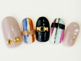 ラフストライプカラフル