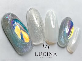 Hー104虹色うるうるネイル