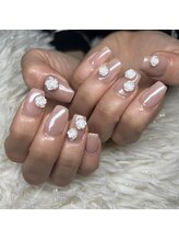 グロウネイル(Glow.Nail)/薔薇ネイル