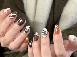 バレンタインネイル