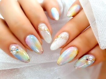 グラシア 赤羽店(GRACIA)の写真/【繊細なアートでトレンド感溢れる理想の指先へ♪】お好みのカラーに変更可能です◎通常￥9880→￥8980