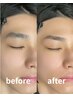 メンズ眉毛WAXスタイリング＋目の周りWAX(Cゾーン)¥7000