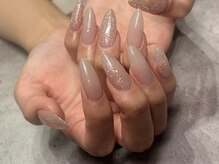 アイボリードット(ivory.)の雰囲気（10本長さだし・フラッシュネイル・シンプル）
