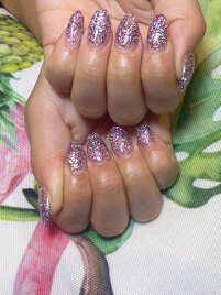 スカルプでキラキラ