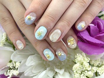 ディーネイル 四条烏丸(D-nail)/【山田】海×貝殻ネイル