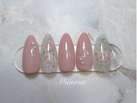 花柄ネイル