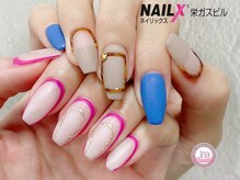 ネイリックス 栄ガスビル(NAILX)/アシンメトリーネイル☆