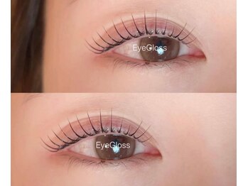 アイグロス(Eye Gloss)の写真/自然な存在感【人気パリジェンヌラッシュリフト上＋美容液¥3980】ダントツの技術力とモチの良さでコスパ◎