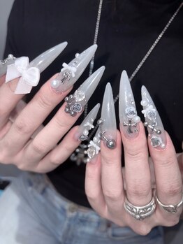 nolimit.osaka アメ村心斎橋店/パラジェル/フィルイン/長さだし/マグネット/つけ放題の写真/ワンホンネイル・チークネイルなど幅広く対応♪パラジェル×フィルインも対応可能!あなたも可愛い指先に☆