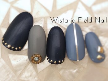 ウィスタリアフィールドネイル MONAD店(WISTARIA FIELD)/ネイビー ワンカラー