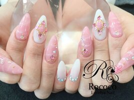 ストーンデザインネイル
