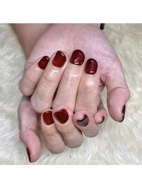 秋はボルドーカラーで♪