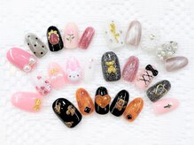 ネイルコレクション ピンク(Nail Collection Pink)/鼈甲：編み上げ：くまネイル