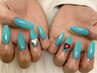 ［hand］Jrネイリストチップ長さ出し10本ワンカラー　¥6500