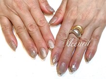 アクイユ 銀座店(ACCUEIL)/グレージュシェルネイル