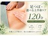 【むくみ・巡りケア】足つぼ+選べる上半身ケア120分