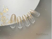 ネイル ドゥ 岡山駅前店(Nail Doux)/ゴールドラメグラデーション