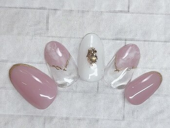 アルセア 上野御徒町店(Alcea)/ニュアンスネイル 大理石