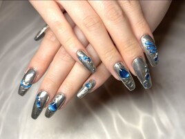 ☆メタリックジュエリーネイル☆
