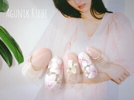 【フラワーネイル】
