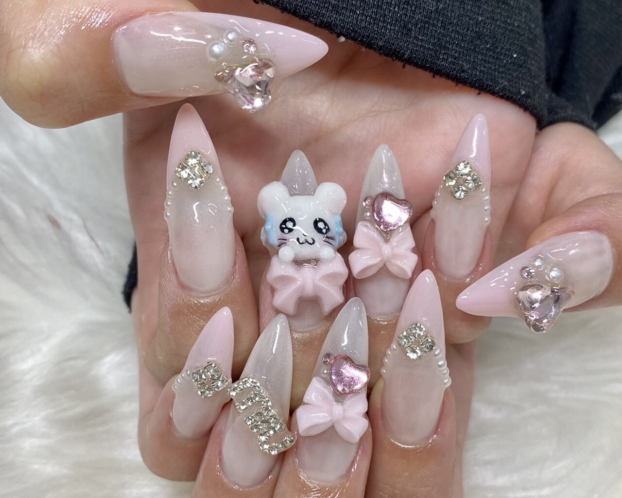 3dネイルパーツ うるうるネイル ネイルパーツ ねこ