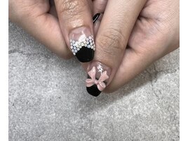 2024秋ネイル【リボンネイル】