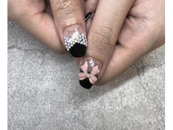 ネイルサロンファストネイルプラス 新宿店(FAST NAIL PLUS)/2024秋ネイル【リボンネイル】