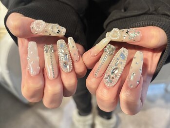 ソワレ(Soiree)/韓国ネイル/ロングデザイン