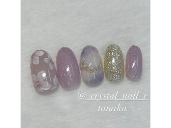 クリスタルネイル/アートハンドネイル♪