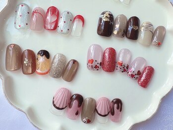 ネイルサロンアンドスクール バニラ(nailsalon&school VANILLA)/バレンタインネイル