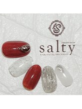 ネイルアンドアイラッシュサロン ソルティ 寺田町(salty)/ニュアンスネイル