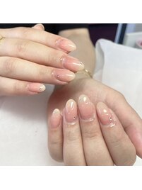 桃っぽネイル