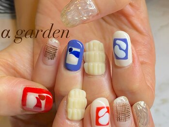 ネイルサロン アルファガーデン 町田本店(α garden)/付け放題・画像持ち込みOK