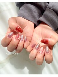 ハートホロネイル