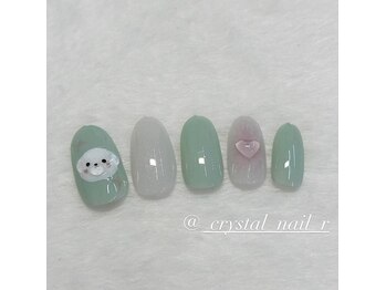 クリスタルネイル/アートハンドネイル♪