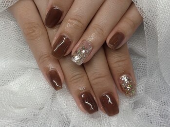 ジェルネイルシンプルアート