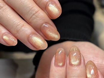 レトネイル レトネイル 大阪梅田(reto nail)/うるちゅる/春/コーラルオレンジ