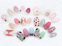 ネイルコレクション ピンク(Nail Collection Pink)/アーガイル：ツイード：カメリア