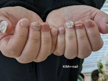 ケイアイエムネイル(KIM nail)/ぷっくりフラワーネイル
