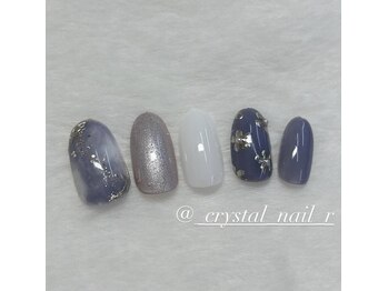 クリスタルネイル/アートハンドネイル♪