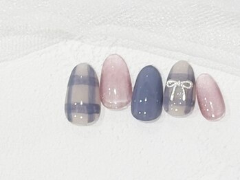ブランケットネイル/ブルージュ