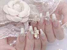 nail salon mimi【4月上旬 NEW OPEN（予定）】/ツイードネイル×イエロー