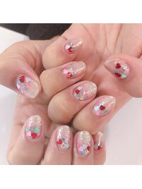 ハートホロネイル☆